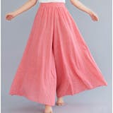 ピンク | 丈が選べるフレアガウチョパンツ レディース ボトムス | NinaetLina