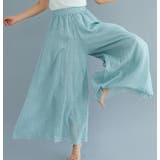 ライトグリーン | 丈が選べるフレアガウチョパンツ レディース ボトムス | NinaetLina