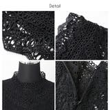 ノースリーブレースブラウス ショルダーフリルレーストップス インナー | NinaetLina | 詳細画像3