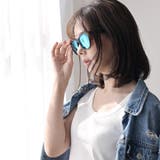 ウェリントン フレーム ミラーレンズ サングラス | NinaetLina | 詳細画像3