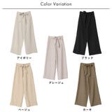 共ベルトパンツ ヴィンテージ風洗い | NinaetLina | 詳細画像2