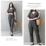 フロントボタンジャンプスーツ | NinaetLina | 詳細画像8