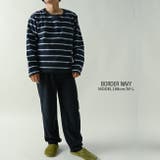 ボーダーネイビー | メンズ ルームウェア フリース | NinaetLina