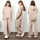 裏起毛 ワイドパンツパーカー上下セット レディース | NinaetLina | 詳細画像7