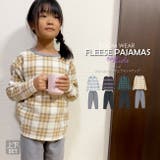 キッズ 柄フリース上下セット セットアップ 部屋着 秋 冬 暖かい | NinaetLina | 詳細画像1