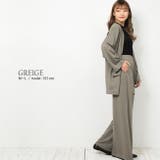 グレージュ | 高撥水 ノーカラージャケット上下スーツ | NinaetLina