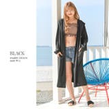 ブラック | UVカット吸水速乾 水陸両用 マキシ丈ラッシュガードパーカー | NinaetLina