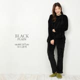 ブラック | ファーフリース上下セットアップルームウェア レディース トップス | NinaetLina