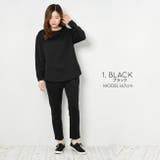 ブラック | レディースロングパンツセットアップ レディース トップス | NinaetLina