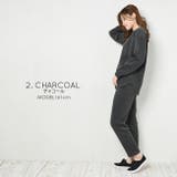 チャコール | レディースロングパンツセットアップ レディース トップス | NinaetLina