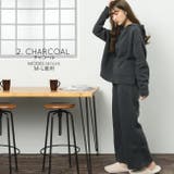 裏起毛 ワイドパンツパーカー上下セット レディース | NinaetLina | 詳細画像4