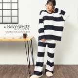 ネイビーホワイト | パイル風セットアップ レディース トップス | NinaetLina
