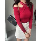 ショート丈トップス へそ出し リブニット | NinaetLina | 詳細画像11