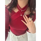 ショート丈トップス へそ出し リブニット | NinaetLina | 詳細画像9