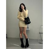 スクエアネックニットワンピース レディース ニット | NinaetLina | 詳細画像11