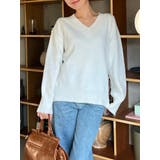 Vネックサイドスリットニット レディース トップス | NinaetLina | 詳細画像21