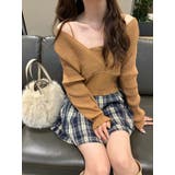 フェイクレイヤードショート丈ニット レディース トップス | NinaetLina | 詳細画像11