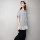 フェイクレイヤード ボーダー チュニックワンピース | NinaetLina | 詳細画像9