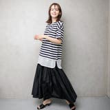 フェイクレイヤード ボーダー チュニックワンピース | NinaetLina | 詳細画像6