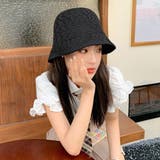 ブラック | バケットハットレディース紫外線対策 帽子 おしゃれ | NinaetLina
