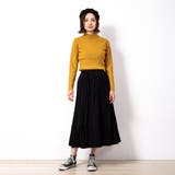 ブラック(003) | ラメプリーツロングスカート レディース ボトムス | NinaetLina