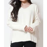 Vネックサイドスリットニット レディース トップス | NinaetLina | 詳細画像7