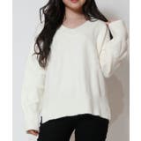 Vネックサイドスリットニット レディース トップス | NinaetLina | 詳細画像9