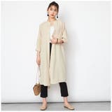 サンドベージュ(41) | レーヨンライク バックシャンロングシャツワンピース レディース | NinaetLina