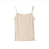 ベージュ | メローテレコリブキャミソール レディース トップス | NinaetLina