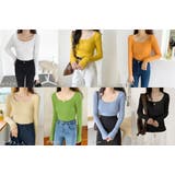 Uネックリブカットソー レディース トップス | NinaetLina | 詳細画像1