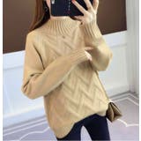 ベージュ | ハイネックニット レディース トップス | NinaetLina