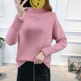 ピンク | タートルネックニット レディース トップス | NinaetLina