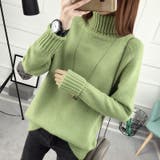 ミントグリーン | タートルネックニット レディース トップス | NinaetLina