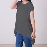 ダークグレー | チュニック半袖カットソー レディース トップス | NinaetLina
