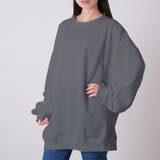 チャコール | 裏毛スエットトレーナー レディース トップス | NinaetLina