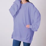 パープル | 裏毛スエットトレーナー レディース トップス | NinaetLina