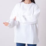 ホワイト | 裏起毛ドロップショルダートレーナー レディース トップス | NinaetLina