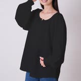 ブラック | ギャザーブラウス レディース トップス | NinaetLina