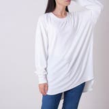 ホワイト | サイドスリットカットソー レディース トップス | NinaetLina