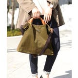 ナイロンカーキ/キャメル | 斜めがけバッグ ハンドバッグ レディース | ninon
