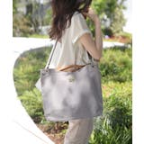 コットングレー/キャメル | 斜めがけバッグ ハンドバッグ レディース | ninon