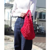 ワインレッド | エコバッグ おしゃれ くしゅくしゅ | ninon