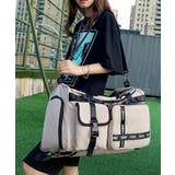 英字バンド/ベージュ | ボストンバッグ 修学旅行 旅行 | ninon