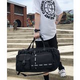 英字バンド/ブラック | ボストンバッグ 修学旅行 旅行 | ninon