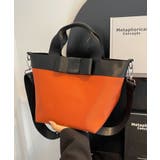 オレンジ×ブラック | ハンドバッグ レディース ショルダーバッグ | ninon
