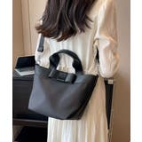 ブラック×ブラック | ハンドバッグ レディース ショルダーバッグ | ninon