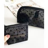 ブラック/ブラック | ポーチ 小物入れ 大きめ | ninon