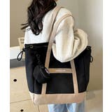 ブラック×ベージュ | トートバッグ レディース A4 | ninon