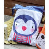 ネイビー/ペンギン | ポーチ 大きめ 小物入れ | ninon