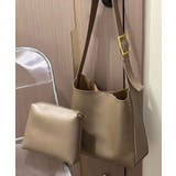 グレイッシュベージュ | ショルダーバッグ レディース 大きめ | ninon